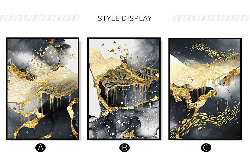 Marble Schwarz Gold