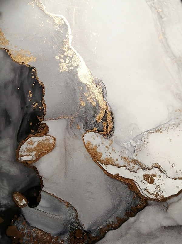 Marble Dunkelgrau Gold
