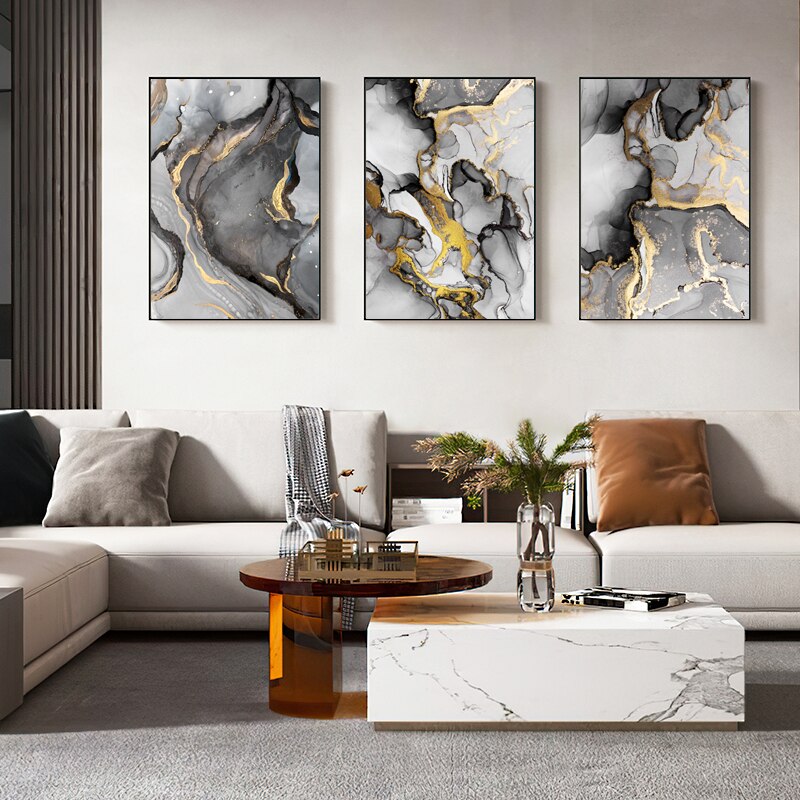 Marble Grau Gold