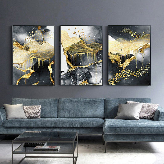 Marble Schwarz Gold