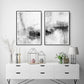 Abstract Minimalist Grau