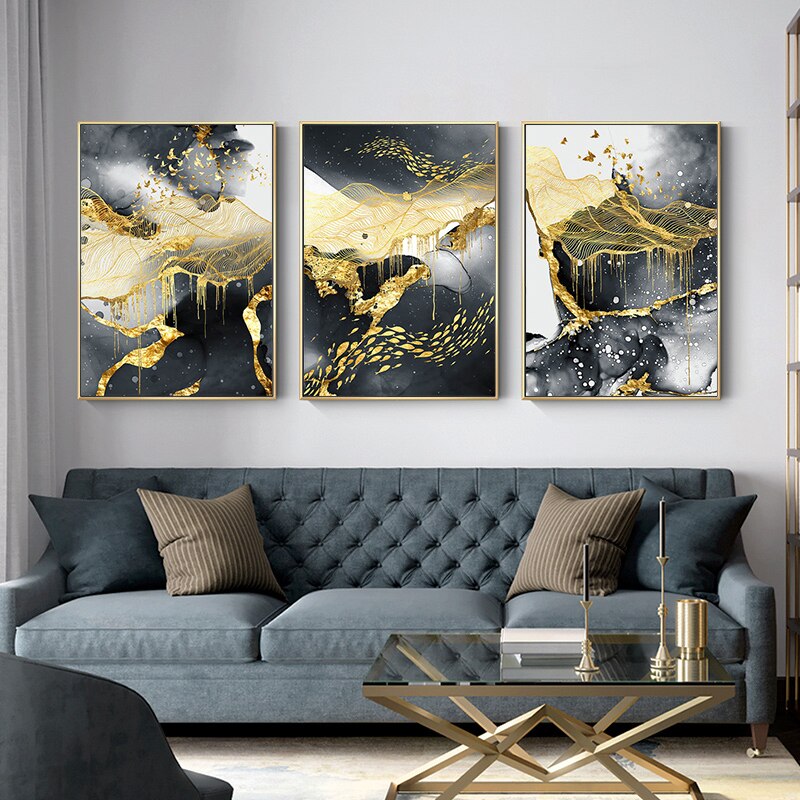 Marble Schwarz Gold