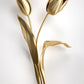 Abstract Golden Flower White