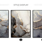 Marble Dunkelgrau Gold